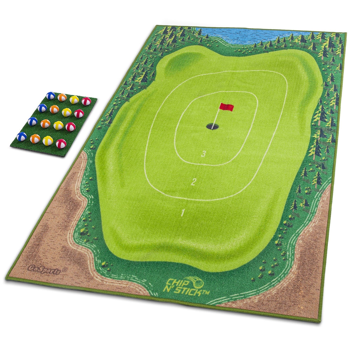 Golf Chipping Mat Game Set