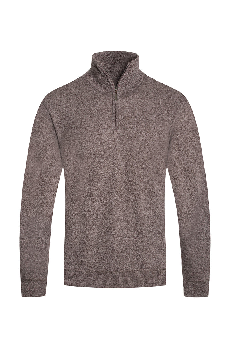 Solid Quarter Zip Sweater