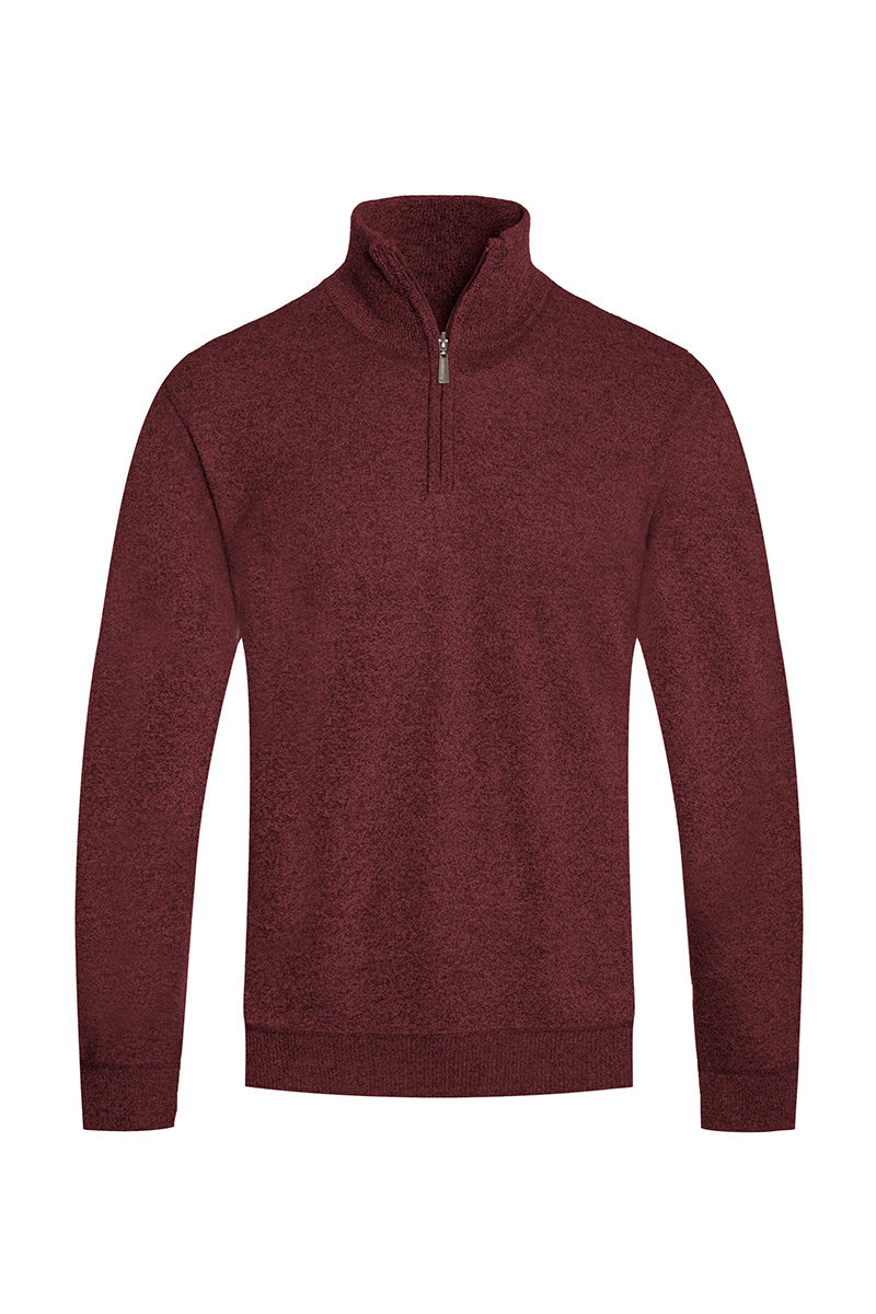 Solid Quarter Zip Sweater