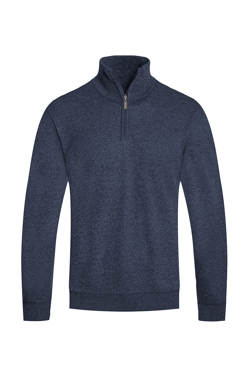 Solid Quarter Zip Sweater