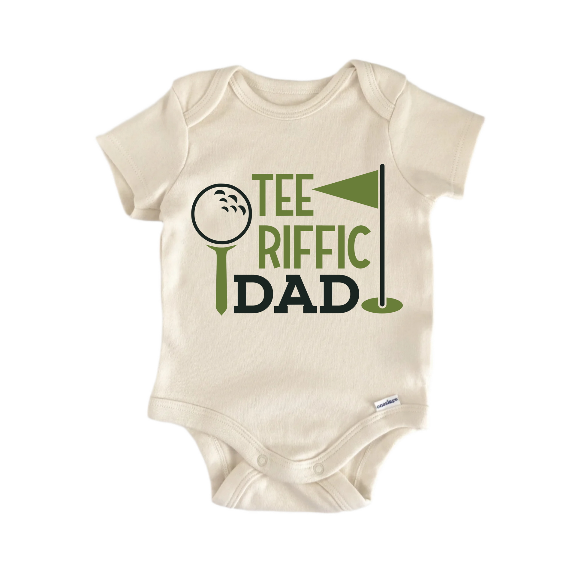 Tee Riffic Dad  Golf - Baby Boy Girl Clothes  Bodysuit Funny Cute-0