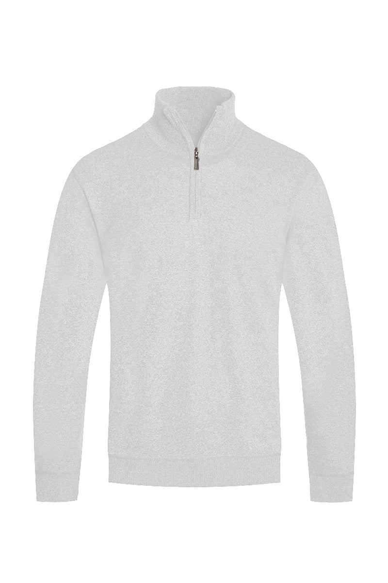 Solid Quarter Zip Sweater
