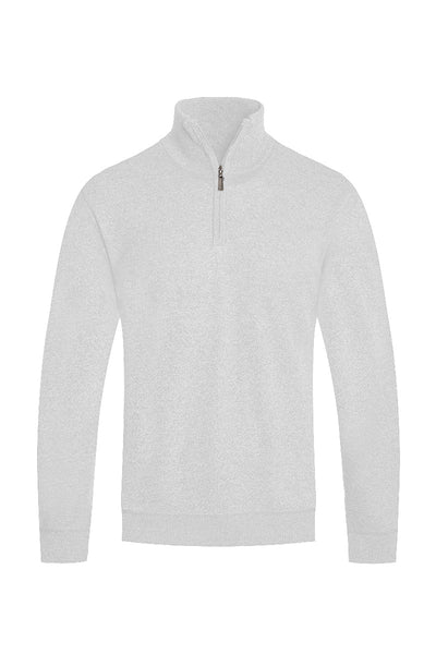 Solid Quarter Zip Sweater
