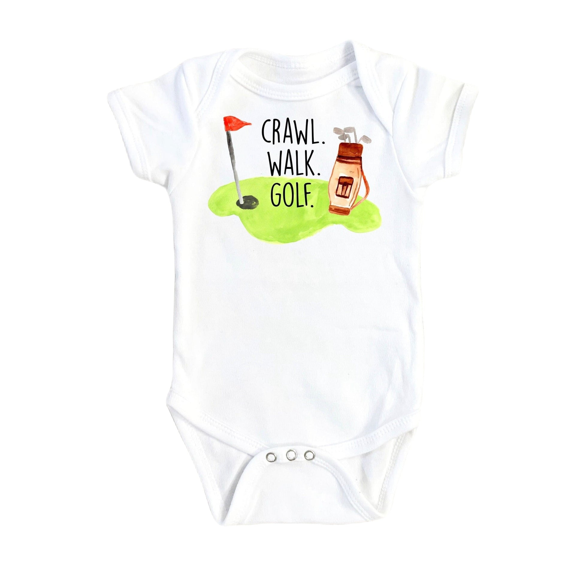 Golf Crawl - Baby Boy Girl Clothes Infant Bodysuit Funny Cute Newborn-0