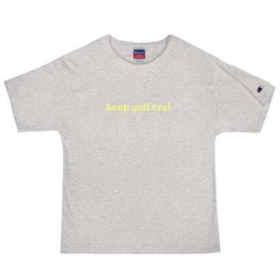 Keep Golf Real Men's Champion T-Shirt